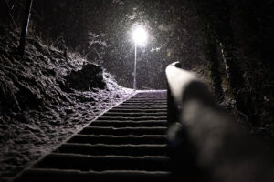Schneefotos „Heiliger Abend“ in Graz / Schloss St. Martin: eine winterliche Bildserie